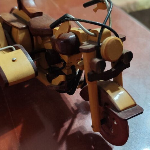 Decorative wooden Vespa motorcycle like new