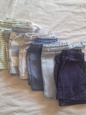 Σορτσάκια unisex σαν καινούργια, πακέτο 6, μέγεθος 80
