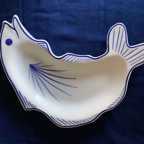 Handmade decorative Sidéris platter like new, Porto Heli