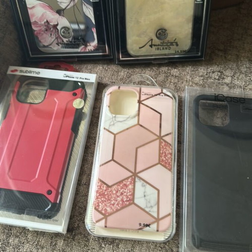 iPhone 12 Pro Max cases new, pack of five