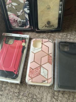 iPhone 12 Pro Max cases new, pack of five