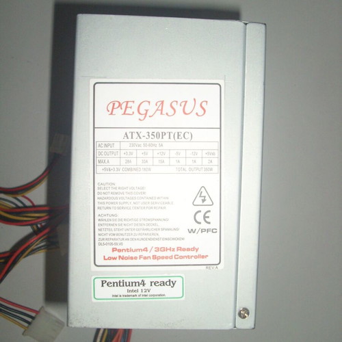 Pegasus PSU ATX 350W power supply used