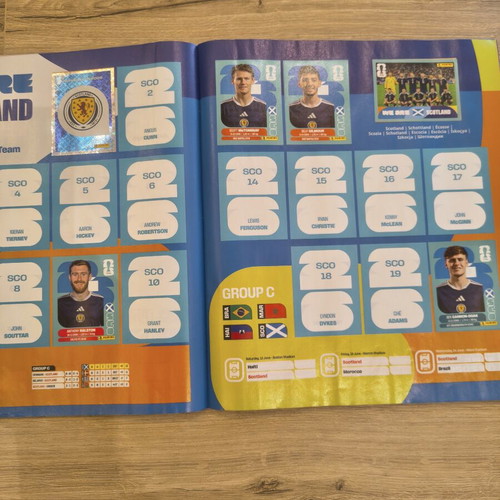Panini album FIFA World Cup 2026 like new with 150 stickers and Coca Cola extras