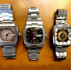 Vintage 3 αυτόματα ρολόγια