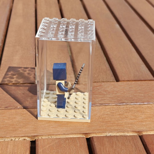 Minecraft LEGO minifigure in display box