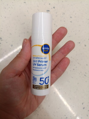Nivea Sun UV Face 2in1 Primer Serum SPF 50+ new
