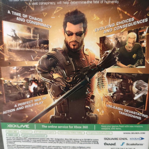 Xbox 360 game pack Rise of the Humans and Deus Ex new