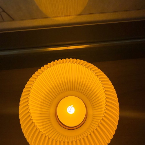 Mini lamp 14cm with electric candle like new