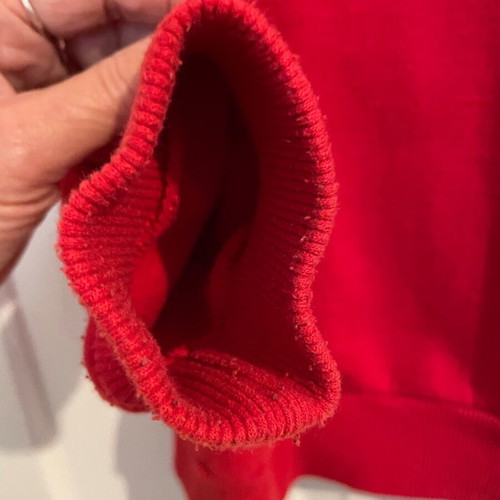 Bodymove red hoodie with knitted collar S used