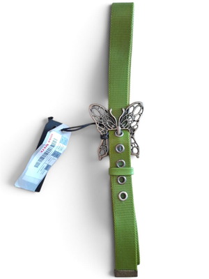 Miss Sixty Vintage Y2K Butterfly Green Belt new