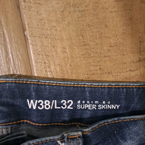 Men's denim jeans like new, size L, blue