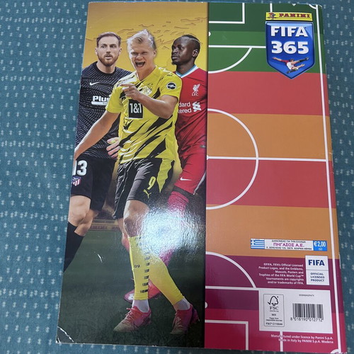 Panini Official Sticker Album 2021 used, partial completion