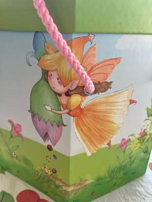 Empty polygon-shaped box new with fairy print
