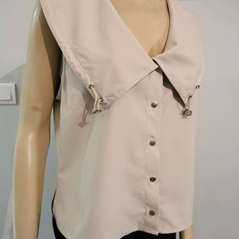 Cream shirt vest used, size L