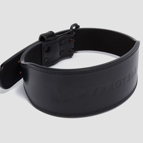 Myprotein Premium leather lifting belt new, size Small, black