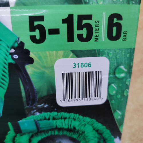 Smart expandable garden hose 5-15 meters with 7-function spray gun