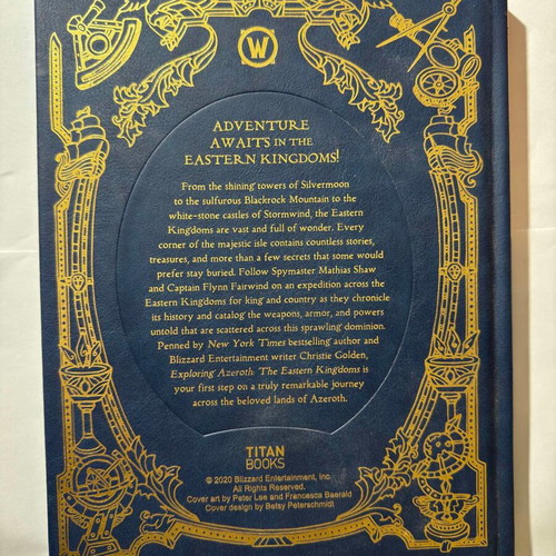 Exploring Azeroth The Eastern Kingdoms hardcover used