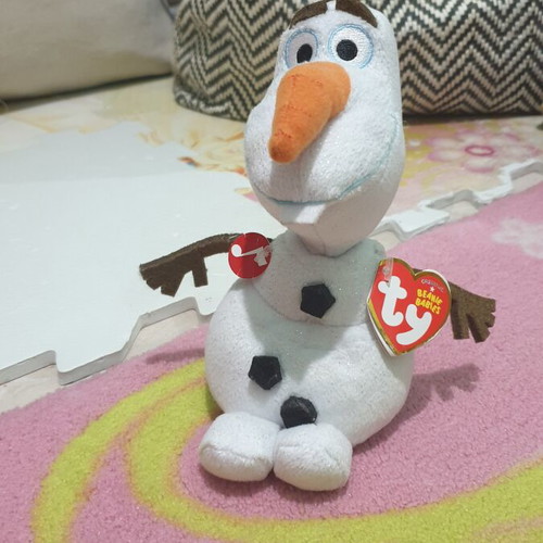 Olaf Frozen Ty Beanie Beans plush like new, 17 cm, sound not working