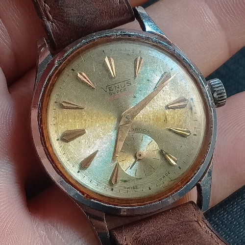 Venus mechanical wristwatch used, manual winding