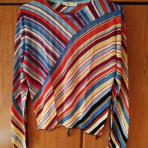 Zara knitted blouse new, thin, summer, blue