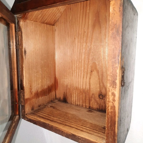 Wooden icon stand used with door, old style