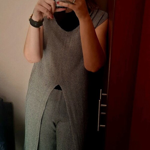 Figaro knit set, grey and beige