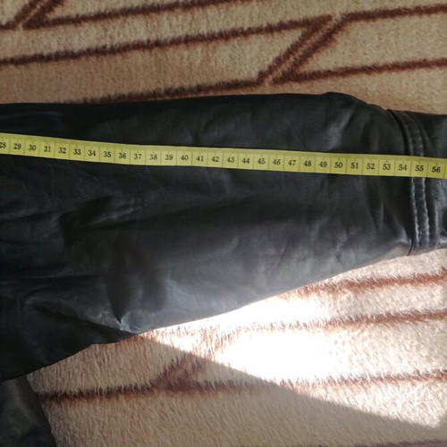 Pier One men's leather jacket size 52 like new black