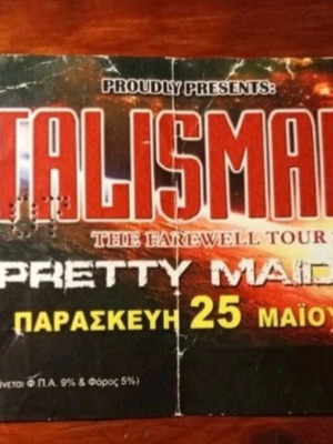 Talisman concert ticket 2007 used