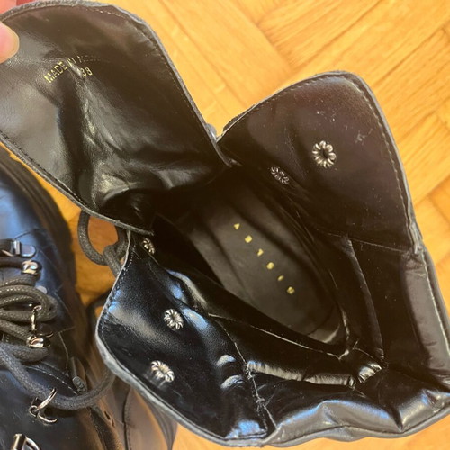 Sisley leather boots like new, black, size 38