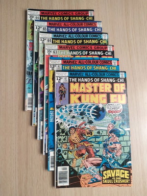 The Hands of Shang-Chi Master of Kung Fu comics #61-66 Marvel