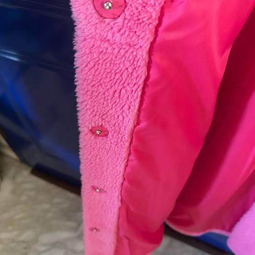 Stand Studio Teddy faux fur coat pink like new, size 42 IT