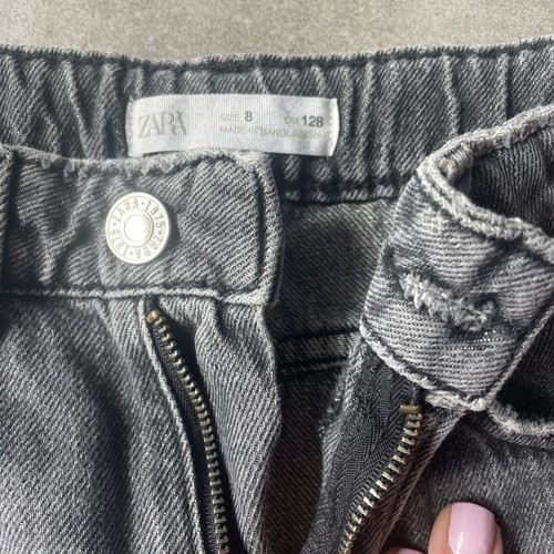 Zara Jeans Bermuda for Boys 8 Years Like New, Dark Gray, 128 cm