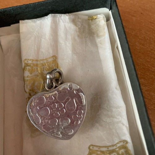 Folli Follie heart-shaped silver jewelry like new