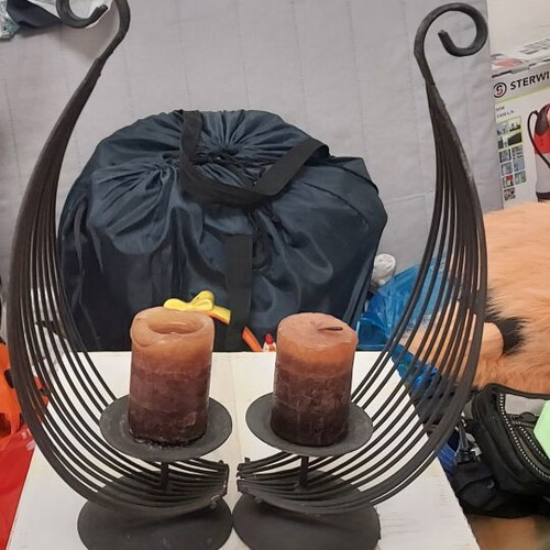 Metal candlesticks like new, original design