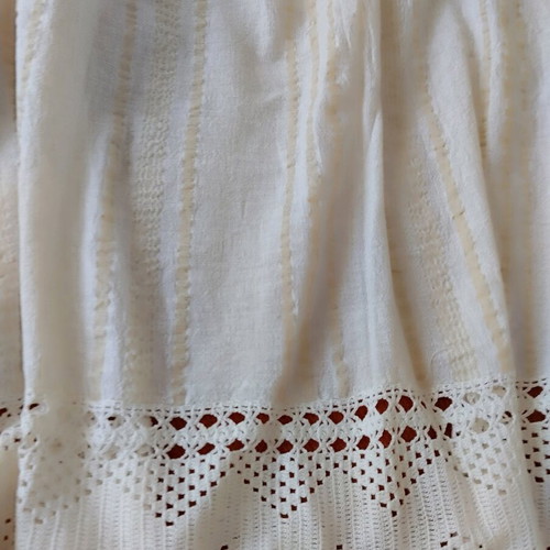 Handwoven wool sheet like new 180x155 cm