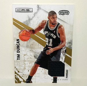 Tim Duncan 2010 Panini Rookies & Stars Black Patch #64 NBA SPURS Αριθμημένη /299