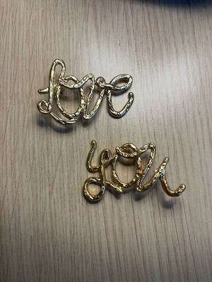 Zara gold earrings like new, Atmosphera