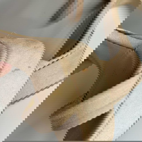 Γόβες Sante μπεζ μεταχειρισμένες, νούμερο 39, ψηλές με τακούνι 13 εκ.