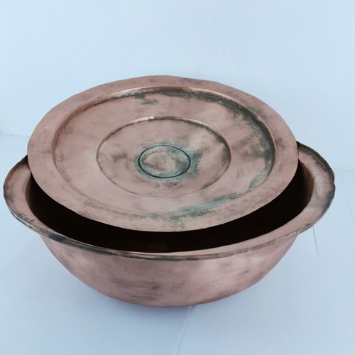 Copper pot used, 1960s vintage