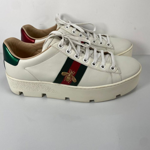 Gucci Ace sneakers like new, white, size 38.5 (real 39)