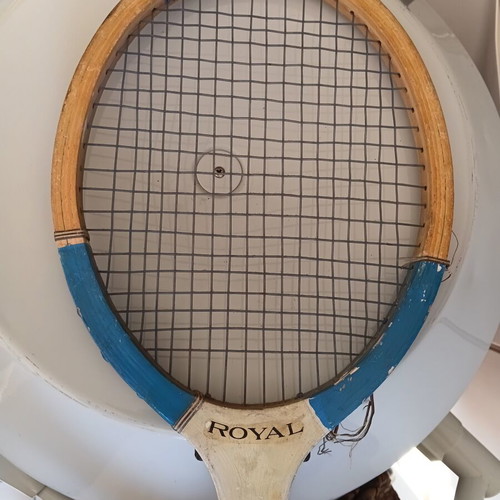 Royal wooden tennis racket in good condition
