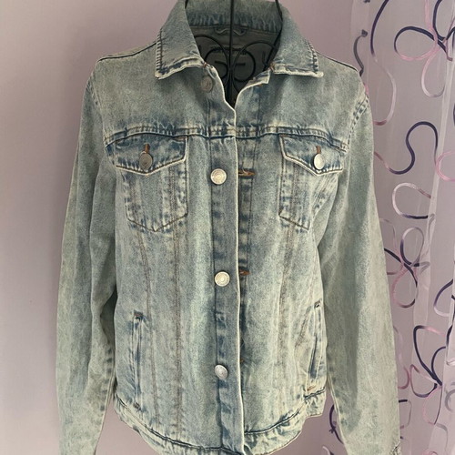 Denim jacket like new, blue, size 158-164 cm