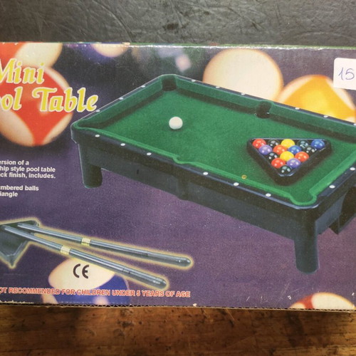 Mini pool table used, tabletop game