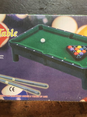 Mini pool table used, tabletop game