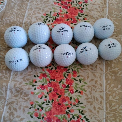 Top Flite golf balls 10 pieces new, white
