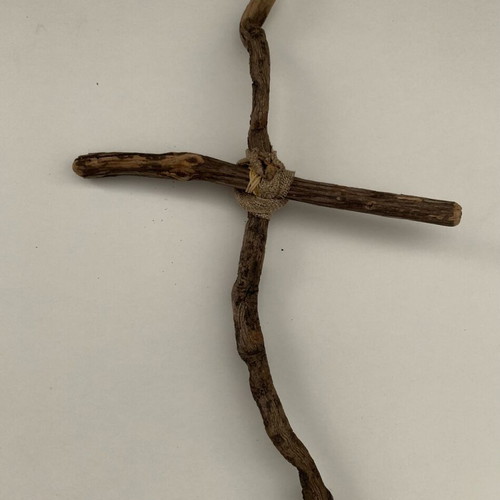 Handmade cross used, unique piece