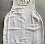 Stradivarius sleeveless top white like new with back zipper