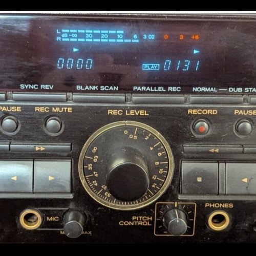Teac W-860R Double Cassette Deck like new with original remote