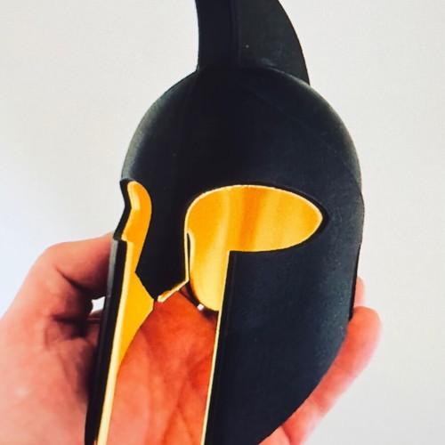 3D Spartan Helmet LED usb lamp like new