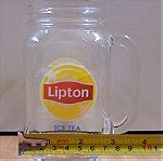  Lipton τσάι δύο διαφημιστικές γυάλινες κούπες